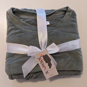 Joyspun Pj set, Olive Green NWT Size L 12-14